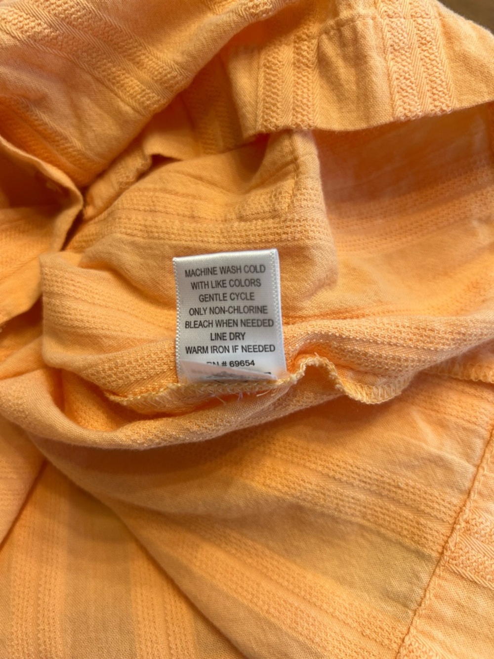 Dizzy Lizzy Women’s Orange Button Front Cropped Camp Shirt, Size XS - Picture 8 of 8